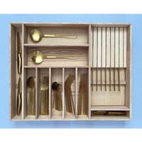 Benutzerdefinierte Schubladenorganizer Mit Einsatz Für 8 Messer, Küchenschubladeneinsätze Besteck, Holz Benutzerdefinierte Schubladenteiler von CRAFTOLAS