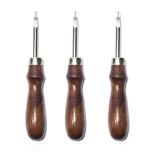 CRAFTPOINT 3er Set Leder Kantenschneider in 3 Größen für 1.0–2.4 mm Leder, Lederwerkzeug zum Anfasen und Abrunden von Lederkanten, DIY und Sattlerei CRAFTPOINT 3er Set Leder Kantenschneider in 3 Größen für 1.0–2.4 mm Leder, Lederwerkzeug zum Anfasen und Abrunden von Lederkanten, DIY und Sattlerei von CRAFTPOINT