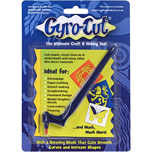 CRAFTY GYRO-Cut Bastelwerkzeug, ABS-Kunststoff/Metall, Blau von CRAFTY
