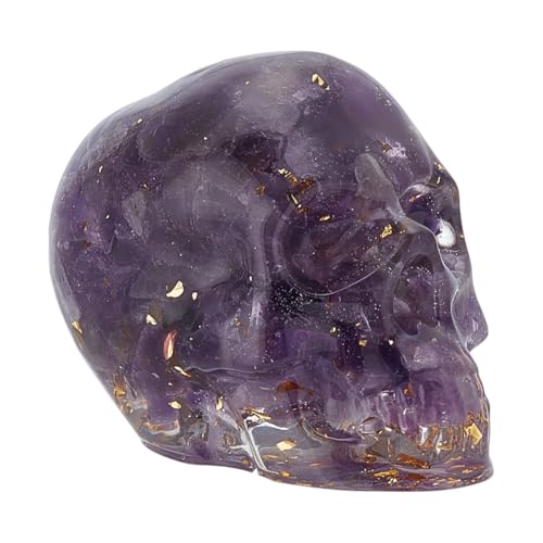 CRAFTYMELODY 1 Stück Amethyst Totenkopf Dekor Handgeschnitzt Große Totenkopf Statue Aus Quarzharz Skulptur Dekor Totenkopf Ausstellungsdekoration Aus Harz Für Männer Und Frauen CRAFTYMELODY 1 Stück Amethyst Totenkopf Dekor Handgeschnitzt Große Totenkopf Statue Aus Quarzharz Skulptur Dekor Totenkopf Ausstellungsdekoration Aus Harz Für Männer Und Frauen von CRAFTYMELODY
