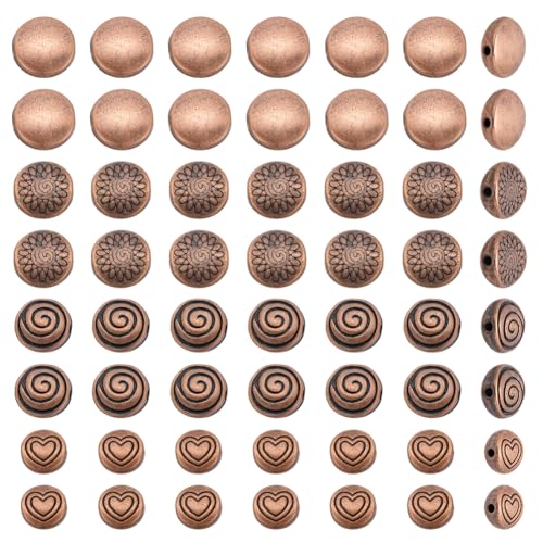 CRAFTYMELODY 120 Stück 4 Stile Tibetische Abstandsperlen Flache Runde Legierungsperlen Herz n Metallperlen Gemischte Lose Abstandshalter Für Die Schmuckherstellung CRAFTYMELODY 120 Stück 4 Stile Tibetische Abstandsperlen Flache Runde Legierungsperlen Herz n Metallperlen Gemischte Lose Abstandshalter Für Die Schmuckherstellung von CRAFTYMELODY