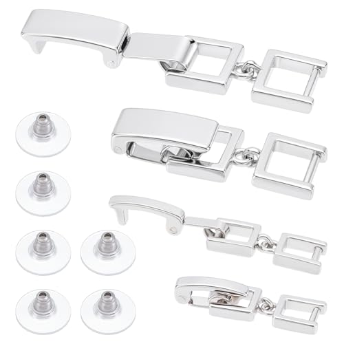 CRAFTYMELODY 14 Stück Faltverschluss Set Im 2 Stil Bestehend Aus 8 Faltverschlüssen Aus Messing 6 Stück 316 Ohrmuttern Aus Chirurgischem Edelstahl Und Platinschmuck Verlängerung CRAFTYMELODY 14 Stück Faltverschluss Set Im 2 Stil Bestehend Aus 8 Faltverschlüssen Aus Messing 6 Stück 316 Ohrmuttern Aus Chirurgischem Edelstahl Und Platinschmuck Verlängerung von CRAFTYMELODY