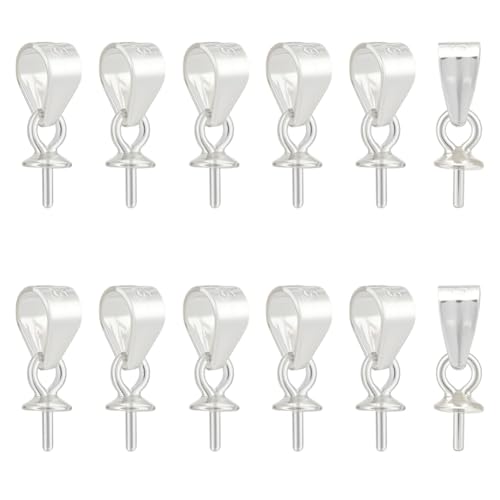 CRAFTYMELODY 16 Stück 925 Sterling Silber Ösenstifte Ösenstifte Perlenanhänger Verbinder Ösenstifte Mit Ösenstift Für Halbgebohrte Perlen CRAFTYMELODY 16 Stück 925 Sterling Silber Ösenstifte Ösenstifte Perlenanhänger Verbinder Ösenstifte Mit Ösenstift Für Halbgebohrte Perlen von CRAFTYMELODY