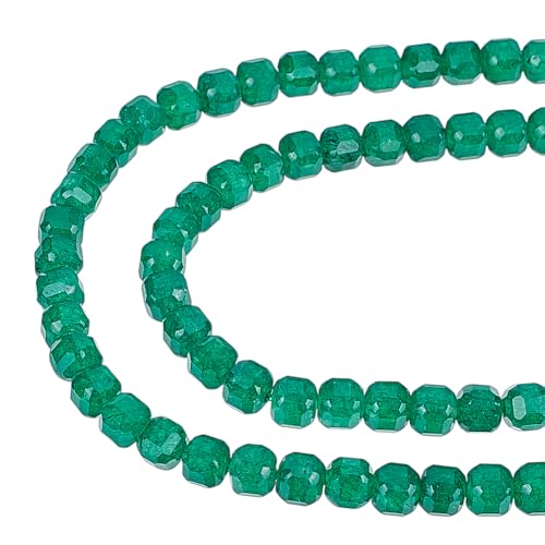 CRAFTYMELODY 2 Strang Natürliche Achatperlen Quadratische Grüne Steinperlen 5x5.5mm Facettierter Würfel Im Tischschliff Lose Edelsteinperle Zur Schmuckherstellung CRAFTYMELODY 2 Strang Natürliche Achatperlen Quadratische Grüne Steinperlen 5x5.5mm Facettierter Würfel Im Tischschliff Lose Edelsteinperle Zur Schmuckherstellung von CRAFTYMELODY
