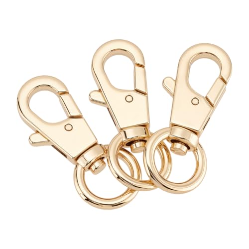 CRAFTYMELODY 3 Stück Trigger Karabinerhaken Messing Drehbare Karabinerhaken 360 Grad Robuste Druckknöpfe Metall Karabinerverschlüsse Lanyard Clips CRAFTYMELODY 3 Stück Trigger Karabinerhaken Messing Drehbare Karabinerhaken 360 Grad Robuste Druckknöpfe Metall Karabinerverschlüsse Lanyard Clips von CRAFTYMELODY
