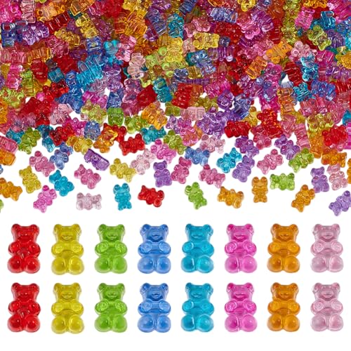 CRAFTYMELODY 536 Stück Transparente Arcylic Bärenperlen Zufällige Farbe Süße Bären Tierperlen Lose Abstandshalter 12x8x6mm Für Die Schmuckherstellung CRAFTYMELODY 536 Stück Transparente Arcylic Bärenperlen Zufällige Farbe Süße Bären Tierperlen Lose Abstandshalter 12x8x6mm Für Die Schmuckherstellung von CRAFTYMELODY