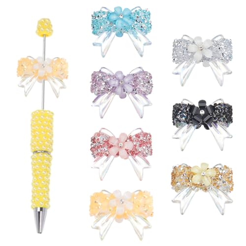 CRAFTYMELODY 7 Stück 7 Farben Strass Schleifen Perlen Für Stifte Rot Rosa Blau Weiß Schwarz Bling Bowknot Perlen Ausgefallene Transparente Harz Schleife Perle CRAFTYMELODY 7 Stück 7 Farben Strass Schleifen Perlen Für Stifte Rot Rosa Blau Weiß Schwarz Bling Bowknot Perlen Ausgefallene Transparente Harz Schleife Perle von CRAFTYMELODY