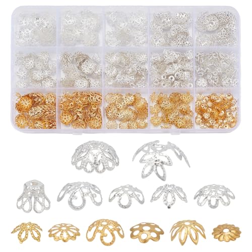 CRAFTYMELODY 715 Stück Klassischnperlenkappe 13 Stil Metall Klassischnperlen Endkappe Floral Perlen End Spacer Floral Perlenkappe Filigran Für Schmuckherstellung Lieferant CRAFTYMELODY 715 Stück Klassischnperlenkappe 13 Stil Metall Klassischnperlen Endkappe Floral Perlen End Spacer Floral Perlenkappe Filigran Für Schmuckherstellung Lieferant von CRAFTYMELODY