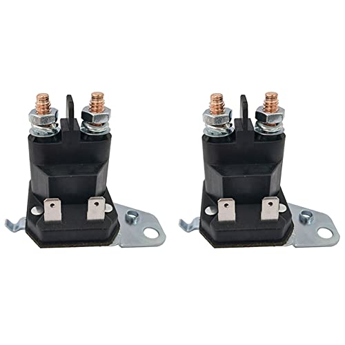 CRAKES 2 x Elektromagnetischer Anlasser, geeignet für 762-1261-211-50 762-1261-211-51, 12 V, 100 A, 4 Terminals von CRAKES