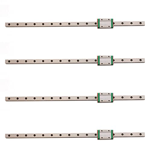 CRAKES 4 x 9 mm lineare Miniaturschienen MGN9 400 mm lineare Schiene und 4 Stück MGN9H Miniaturschienen von CRAKES