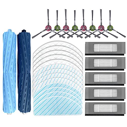 CRAKES Gummi Hauptbürste Filter Seitenbürsten Mop Tuch Filter für Deebot OZMO T9 T9 + von CRAKES