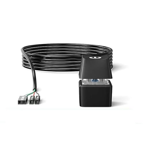CRAKES LED Light Computer Desktop Switch PC Motherboard External Start Power Button Extension Cable for Home Office 5M Black Easy Install CRAKES LED Light Computer Desktop Switch PC Motherboard External Start Power Button Extension Cable for Home Office 5M Black Easy Install von CRAKES