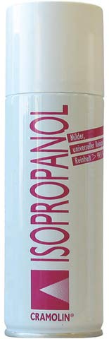 CRAMOLIN® Reinigungsspray ISOPROPANOL, Sprühdose, für Elektronikkomponenten (200 ml), Sie erhalten 12 Dosen á 200 ml von CRAMOLIN
