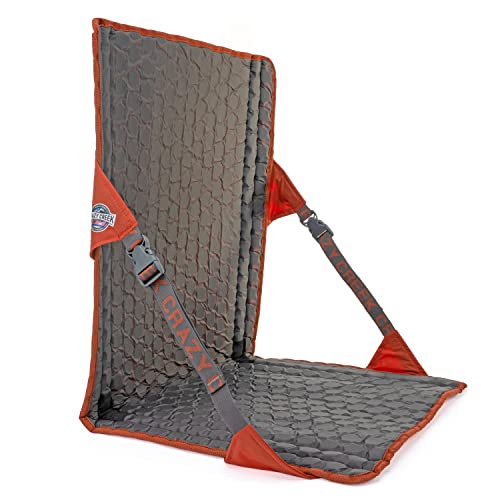 Crazy Creek HEX 2.0 LongBack Stuhl für Rucksackreisen, Camping und Stadion, extra Breite und Rückenhöhe, 113,4 kg Gewichtskapazität, verstellbare Gurte mit Rock Lockster (R) Schnallen von CRAZY CREEK PRODUCTS RED LODGE- MONTANA - USA