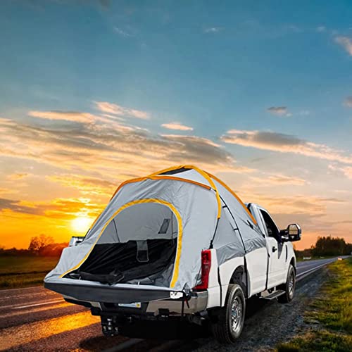 Auto-LKW-Zelt für Camping, Sonnenschutz, regenfest, für Outdoor-Selbstfahrer-Tour, Grill, Camping, Auto, tragbares Camping-Auto, SUV, Heckklappenzelt (grau, Breite 165 cm) von CRBUDY