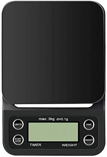 Digitale Kaffeewaage mit Timer, 3000 g x 0,1 g Präzision-LCD-Display Elektronische kleine tragbare Heimküche Kochen Multifunktionale Lebensmittelwaage Digitale Kaffeewaage mit Timer, 3000 g x 0,1 g Präzision-LCD-Display Elektronische kleine tragbare Heimküche Kochen Multifunktionale Lebensmittelwaage von CRBUDY