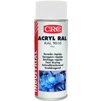 CRC Farb-Schutzlack-Spray ACRYL RAL reinweiss ma 9010 400 ml Spraydose von CRC Industries