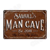 Personalisierte Man Cave Aluminium Zeichen Rustikale Bar Garage Dekor von CRCRAP