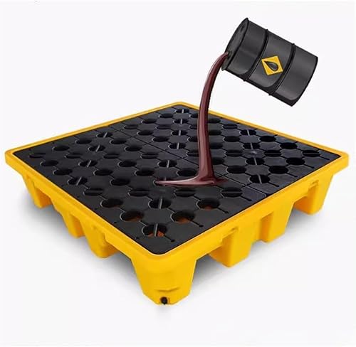 Auffangplattform mit Gitterrost Stapelbare modulare Plattform Ablauföffnung Modulare Plattformpaletten Auffangwanne(67x67x15cm) von CRCRC