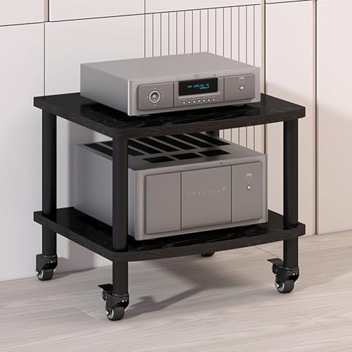 CRCRC Unterhaltungseinheit, Hoher, robuster Audio-Video-Medienständer, moderner Audio-Video-Medienständer(Black,60x54x50cm) von CRCRC