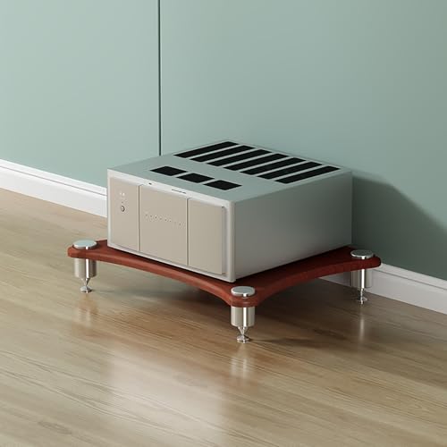 CRCRC Unterhaltungseinheit, Stereoständer, Medienregal, Projektorregal, Stereo-Audio-Rack-Ständerturm, for Projektor(Walnut,48x60x10cm) von CRCRC