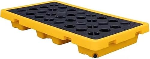 Kleine auslaufsichere Plattform Modulare Auffangplattformen Auffangplattform for Auffangbehälter Kunststoffpalette Statische Tragfähigkeit(127x67x17cm) von CRCRC