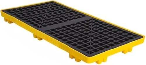 Modulare Auffangplattform, industriell stapelbare Ölfass-Spill-Palette mit Abfluss, abnehmbare Polyethylen-Gitterwanne for Garage, Supermarkt, Keller(120x60x10cm) von CRCRC