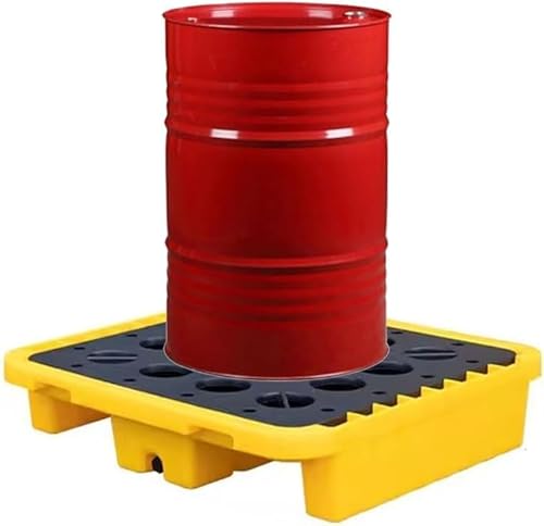 Plattform zur Auffangvorrichtung for verschüttete Flüssigkeiten mit Abflussöffnung. Stapelbare modulare Paletten gegen Verschütten. Modulare Ablage for gestapelte Farbeimer(120x120x18cm) von CRCRC