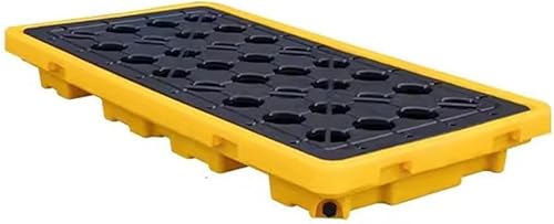 Plattform zur Auffangwanne for verschüttete Flüssigkeiten, modulare Ölfass-Kapazitätspalette mit Abfluss, stapelbares Gitterfach for die industrielle Sicherheit for Fabrik, Garage, Küche(130x68x15cm) Plattform zur Auffangwanne for verschüttete Flüssigkeiten, modulare Ölfass-Kapazitätspalette mit Abfluss, stapelbares Gitterfach for die industrielle Sicherheit for Fabrik, Garage, Küche(130x68x15cm) von CRCRC
