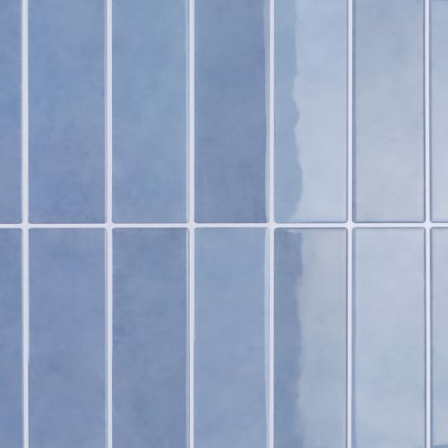 CRE8TIVE Blau Marmoroptik Fliesen Selbstklebend 16 Stücke Fliesenaufkleber Bad Wasserfest Klebefliesen Küche Rechteckig Wandfliesen Selbstklebend für Küchenrückwand Waschküche Treppe 30.5cm x 30.5cm von CRE8TIVE