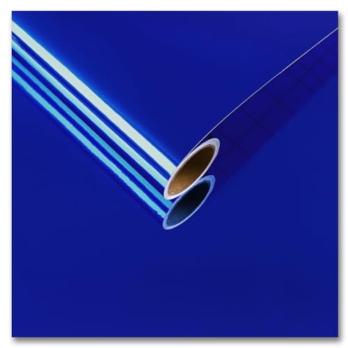 CRE8TIVE Blau Spiegelfolie Klebefolie Möbel Spiegelfolie Fenster Sichtschutz Metallfolie Selbstklebend Wasserdicht Fensterfolie Selbsthaftend Klebefolie Küche Dekorfolie Schrank DIY 30cm x 200cm von CRE8TIVE