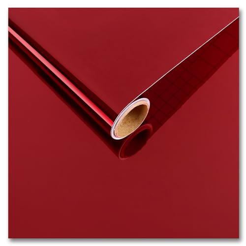 CRE8TIVE Dunkelrot Tapete Selbstklebend Spiegelfolie Glänzend Dekofolie Möbelfolie Tapete Wohnzimmer Modern Schrankfolien Selbstklebend Badezimmer Tapete Küche Wand Schrank 30cm x 200cm CRE8TIVE Dunkelrot Tapete Selbstklebend Spiegelfolie Glänzend Dekofolie Möbelfolie Tapete Wohnzimmer Modern Schrankfolien Selbstklebend Badezimmer Tapete Küche Wand Schrank 30cm x 200cm von CRE8TIVE
