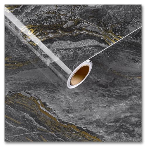 CRE8TIVE Schwarz Gold Tapete Selbstklebend Marmor Folie 30cm x 900cm Glänzend Vinyltapete Selbstklebende Folie Küchenrückwand Folie Für Küchenschränke Fototapete Küche Badezimmer Wasserfest CRE8TIVE Schwarz Gold Tapete Selbstklebend Marmor Folie 30cm x 900cm Glänzend Vinyltapete Selbstklebende Folie Küchenrückwand Folie Für Küchenschränke Fototapete Küche Badezimmer Wasserfest von CRE8TIVE