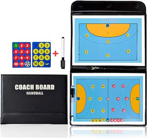 CREADY® Taktikboard Handball | Magnetische Taktiktafel Handball für Trainer | Handball Taktiktafel mit Magneten und Stiften | Taktiktafel Handball für Trainer und Schiedsrichter. von CREADY