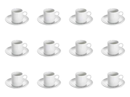 12 Set Espressotasse WHITE BASICS ROUND rund H. 6,5cm weiß Maxwell & Williams von CREAFLOR HOME