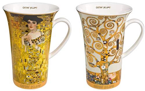 CREAFLOR HOME 2er Set Gustav Klimt Becher Adele Bloch-Bauer + Der Lebensbaum 500ml Goebel von CREAFLOR HOME