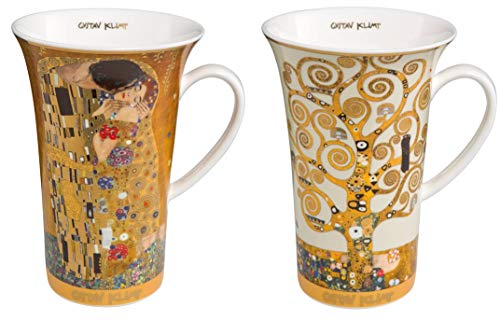 CREAFLOR HOME 2er Set Gustav Klimt Becher Adele Lebensbaum + Der Kuss 500ml Goebel von CREAFLOR HOME