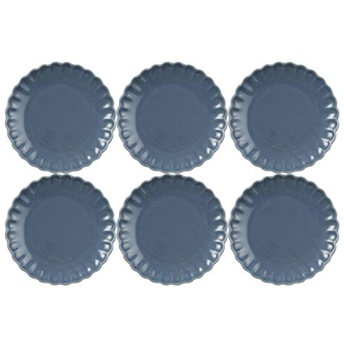 6er Set Kuchenteller, Dessertteller MYNTE Cornflower blau D. 19,5cm Ib Laursen von CREAFLOR HOME