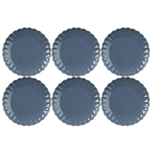 CREAFLOR HOME 6er Set Kuchenteller, Dessertteller MYNTE Cornflower blau D. 19,5cm Ib Laursen von CREAFLOR HOME