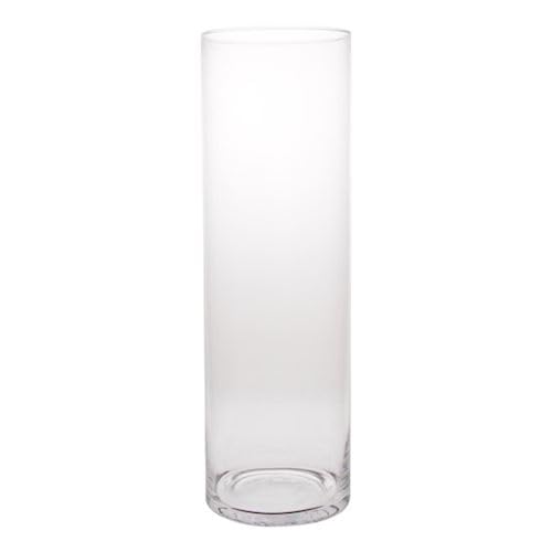 Bodenvase, Dekoglas Maida Zylinder H. 70cm D. 19cm transparent Glas Duif von CREAFLOR HOME