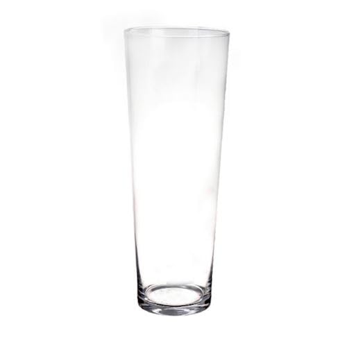 Bodenvase Basic Collection konisch H. 50cm D. 17cm transparent Glas Duif von CREAFLOR HOME