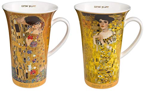 CREAFLOR HOME 2er Set Gustav Klimt Becher Der Kuss + Adele Bloch-Bauer 500ml Goebel Porzellan CREAFLOR HOME 2er Set Gustav Klimt Becher Der Kuss + Adele Bloch-Bauer 500ml Goebel Porzellan von CREAFLOR HOME