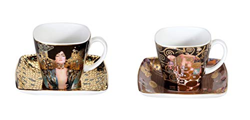 CREAFLOR HOME 2er Set Gustav Klimt Espressotassen Judith I + Die Erfüllung Goebel Porzellan CREAFLOR HOME 2er Set Gustav Klimt Espressotassen Judith I + Die Erfüllung Goebel Porzellan von CREAFLOR HOME