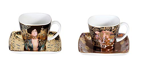 2er Set Gustav Klimt Espressotassen Judith I + Die Erfüllung Goebel Porzellan von CREAFLOR HOME