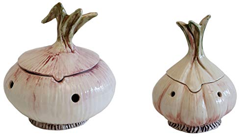 CREAFLOR HOME Zwiebeltopf in Zwiebelform + Knoblauchtopf H. 22cm von CREAFLOR HOME