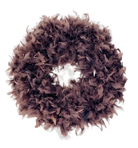 CREAFLOR HOME Federkranz Dekokranz Federn braun 50-55cm von CREAFLOR HOME
