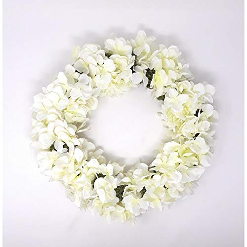 CREAFLOR HOME Hortensienkranz Türkranz Tischkranz ca. 36-38 cm Creme von CREAFLOR HOME