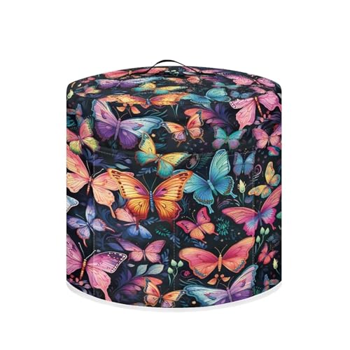 CREAMIC Bunte Schmetterlings-Schnellkochtopf-Abdeckung, Staubschutz für Küchengeräte, Reiskocher mit Tasche, geeignet für Luftfritteusen, Toaster-Abdeckung, Ofenabdeckung von CREAMIC
