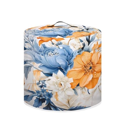 CREAMIC Staubschutz für Schnellkochtopf mit Blumenmuster, für 6 Qt Instant Pot Crock Pot Küchengeräte Abdeckung, mit Tragegriff oben und Zubehörtaschen für Heimdekoration von CREAMIC