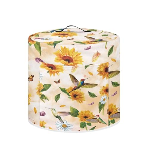 CREAMIC Staubschutz mit Sonnenblumen-Druck, mit Tasche für Instant-Topf, Reiskocher und Luftfritteuse, runder Druckdeckel, staubdicht, schmutzabweisend, Abdeckung für Elektrogeräte, leicht zu reinigen CREAMIC Staubschutz mit Sonnenblumen-Druck, mit Tasche für Instant-Topf, Reiskocher und Luftfritteuse, runder Druckdeckel, staubdicht, schmutzabweisend, Abdeckung für Elektrogeräte, leicht zu reinigen von CREAMIC
